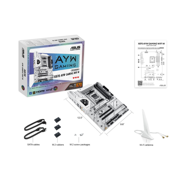 Bo mạch chủ ASUS X870 AYW Gaming W Wifi DDR5 2