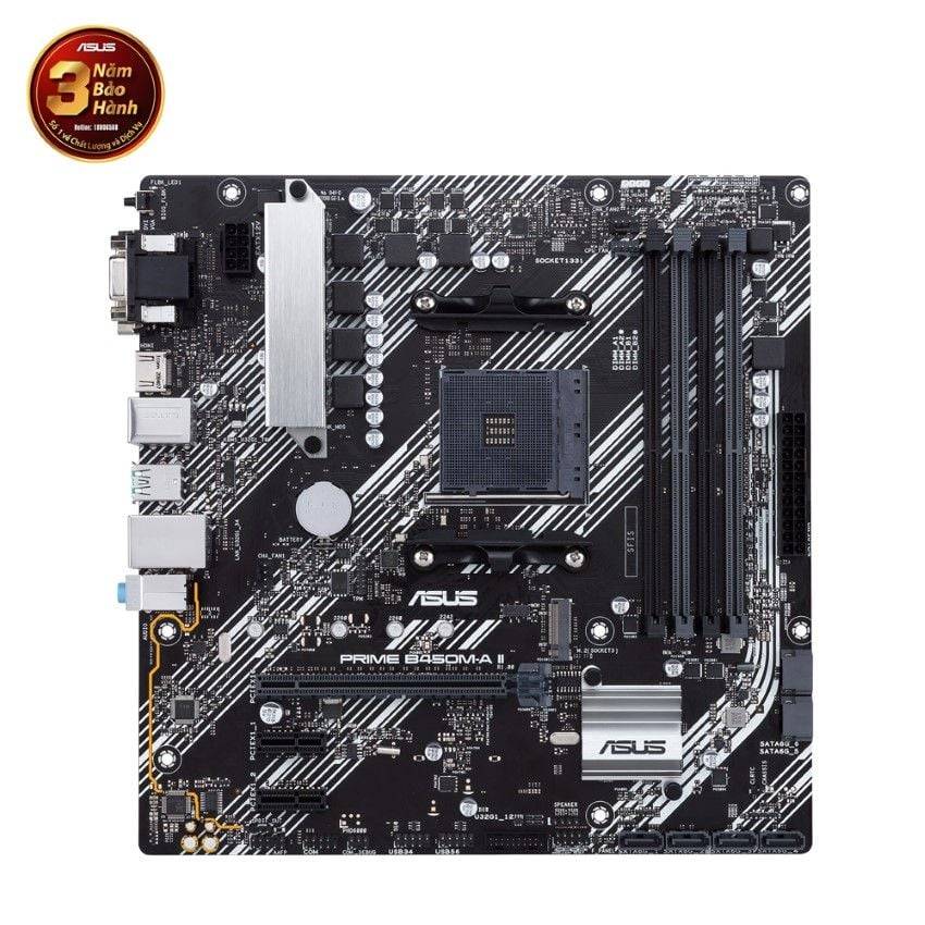 Bo mạch chủ ASUS PRIME B450M A II DDR4 3
