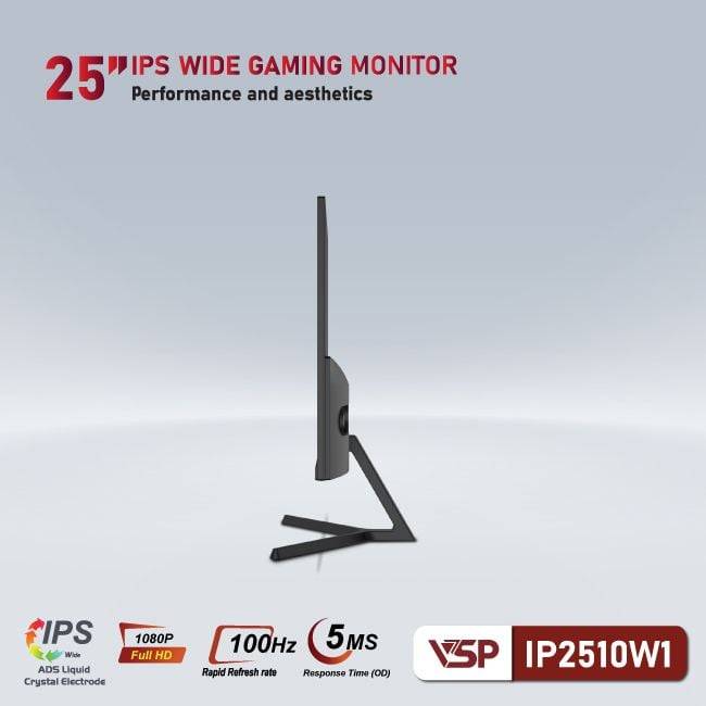 Màn hình phẳng Đen VSP IP2510W1 25'' FHD IPS 100Hz 5ms 3