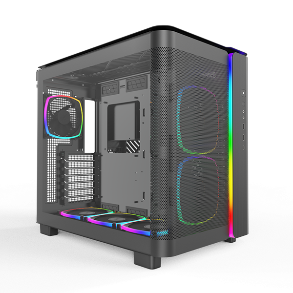 CASE MONTECH KING 95 PRO BLACK ARGB (CAKING95PROBLMT) ( KÈM 6 FAN ) NEW 8