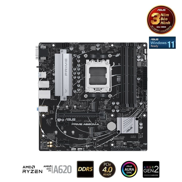 Bo mạch chủ ASUS PRIME A620M-A DDR5 7