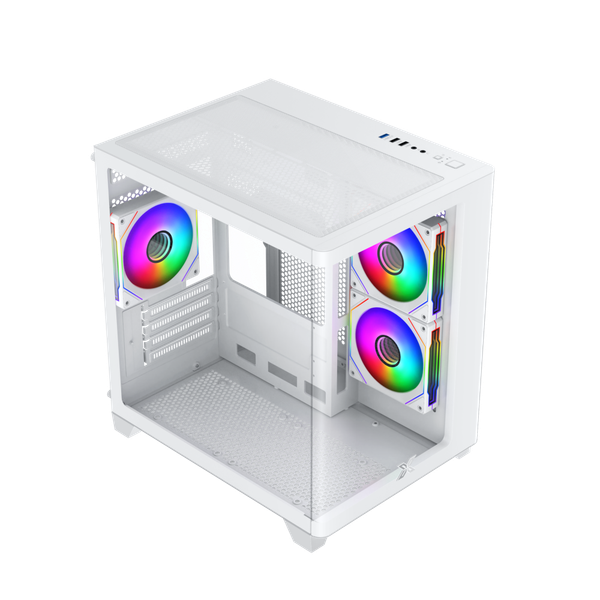 Vỏ Case Xigmatek Pano M Nano 3GF Trắng/White | Micro ATX 7