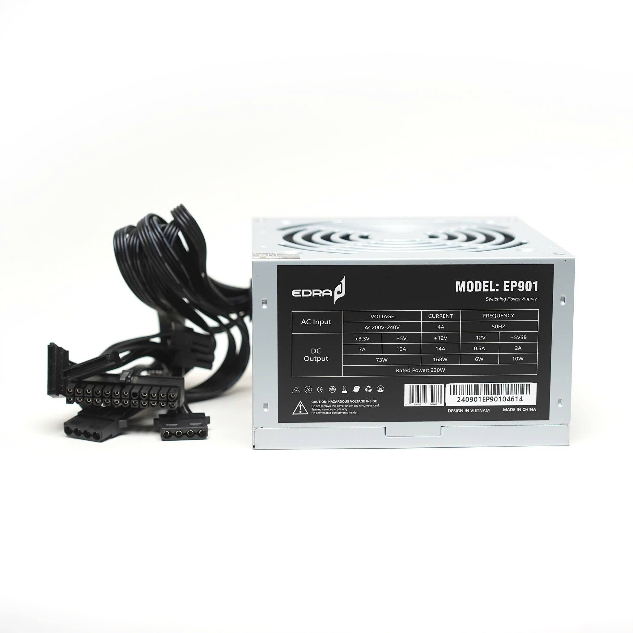 Nguồn văn phòng E-Dra EP901 230W - Xám bạc