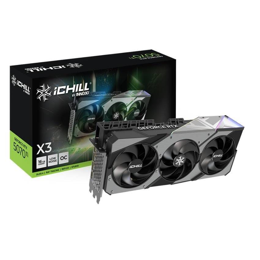 Card màn hình INNO3D GeForce RTX 5070 Ti iCHILL X3 16GB GDDR7 5
