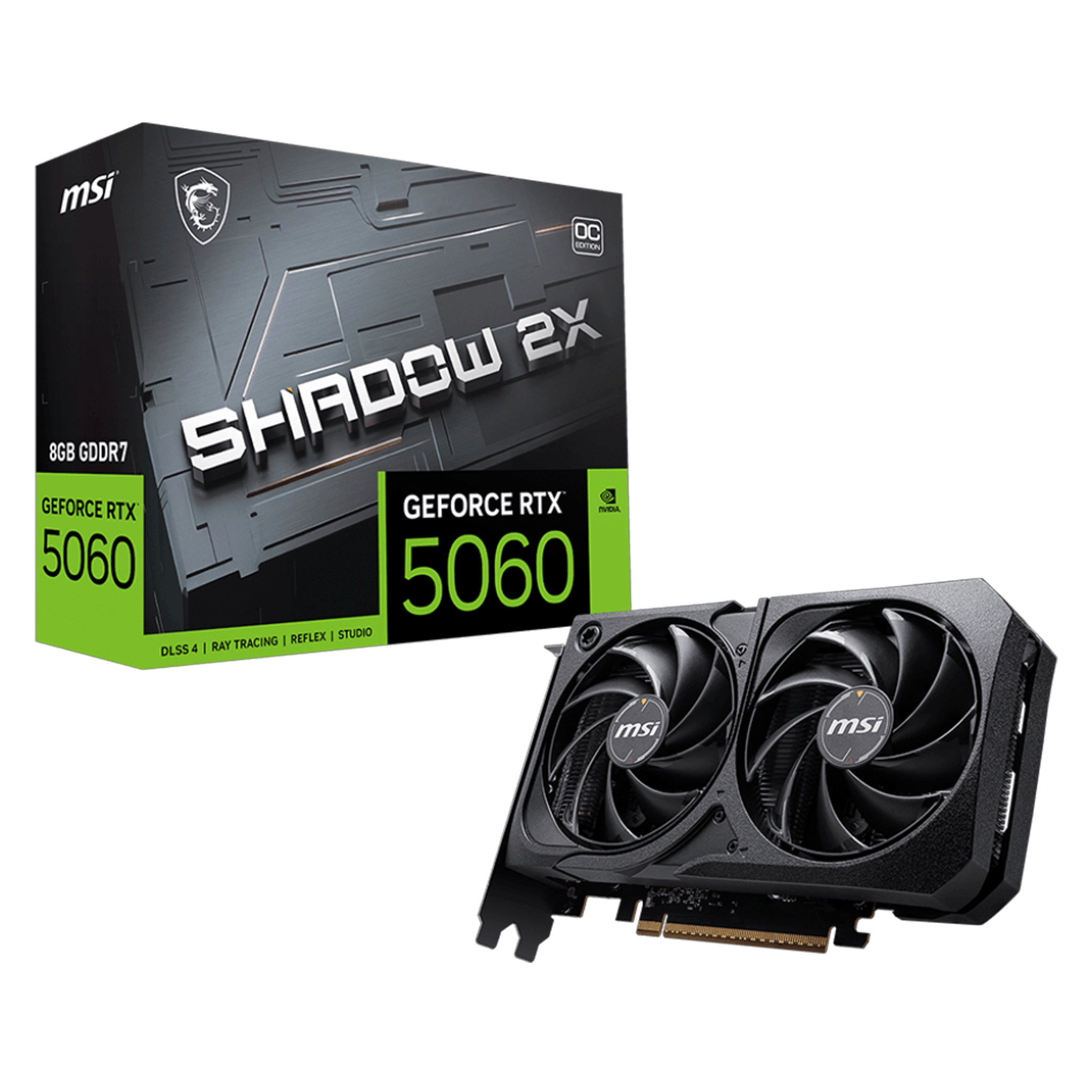 Card màn hình MSI GeForce RTX™ 5060 8G SHADOW 2X OC 2