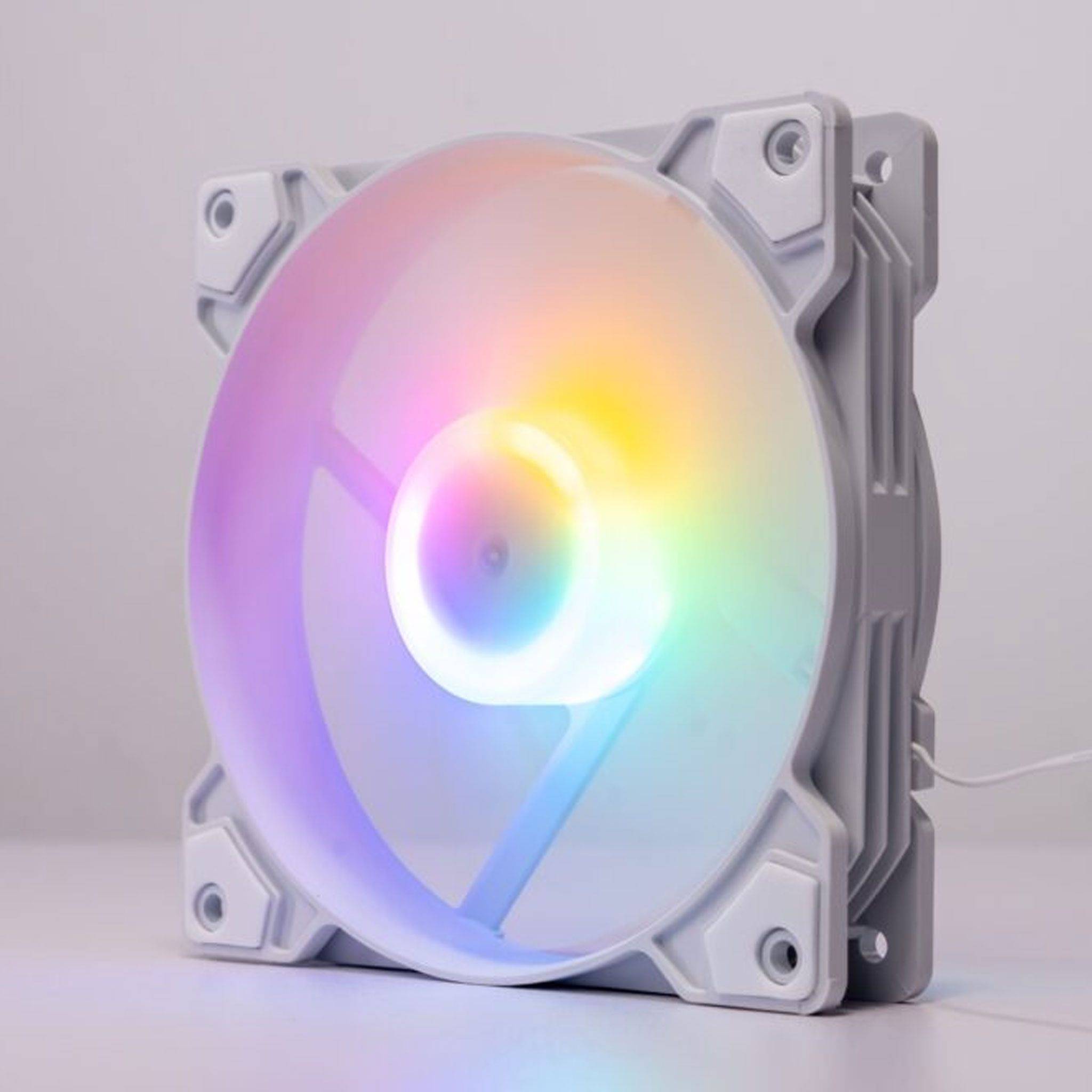 Fan Redmoon K8 - Trắng | 12cm, RGB Fixed 3