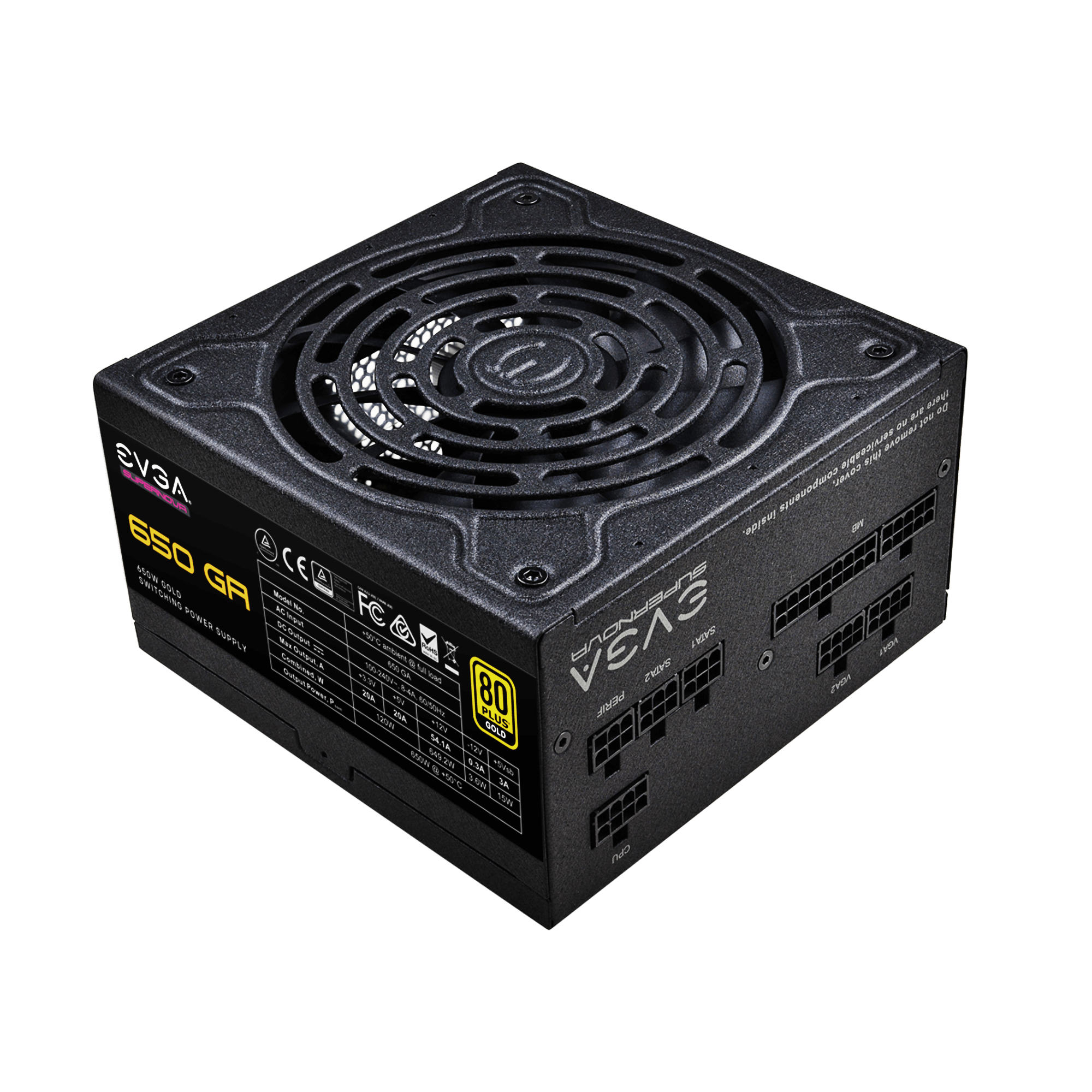 Nguồn EVGA SuperNova 650W GA | 80 Plus Gold, Full Modular 2