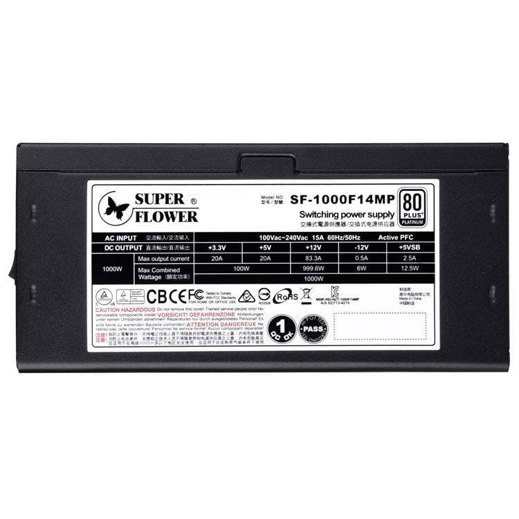 Nguồn máy tính Super Flower Leadex Platinum SE - Đen | 1000W, 80 Plus Platinum (SF-1000F14MP) 4