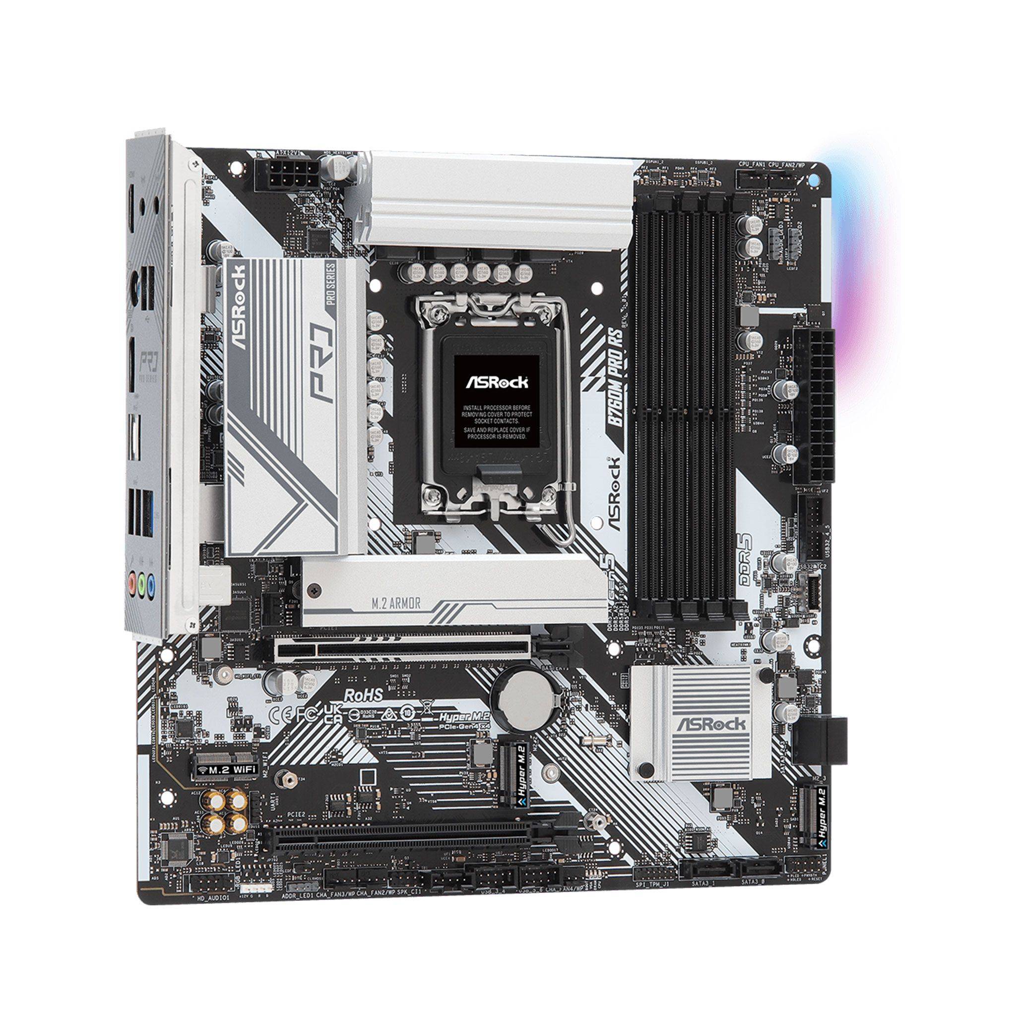 Mainboard ASRock B760M Pro RS | Intel B760, Socket 1700, Micro ATX, 4 khe DDR5 4
