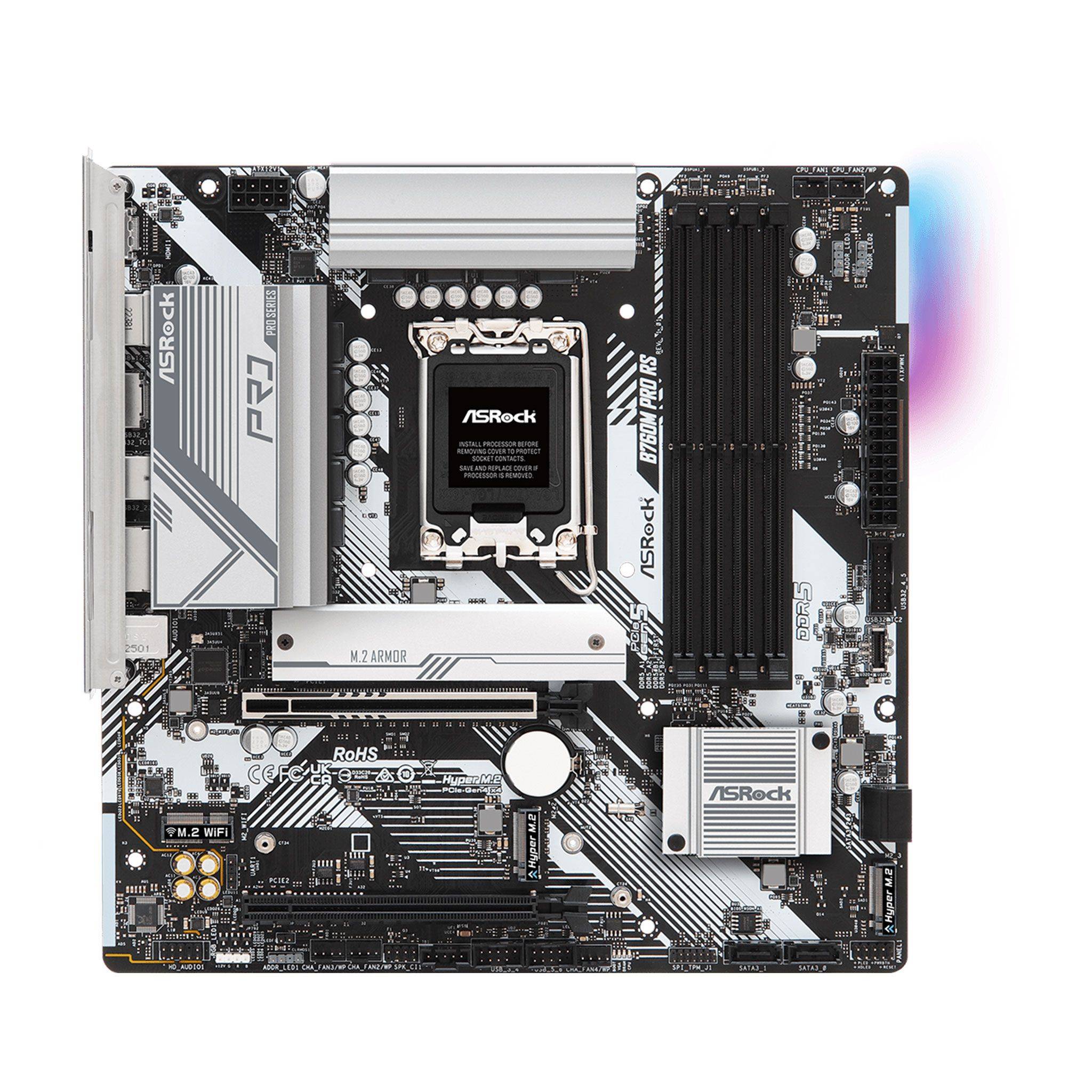 Mainboard ASRock B760M Pro RS | Intel B760, Socket 1700, Micro ATX, 4 khe DDR5 5