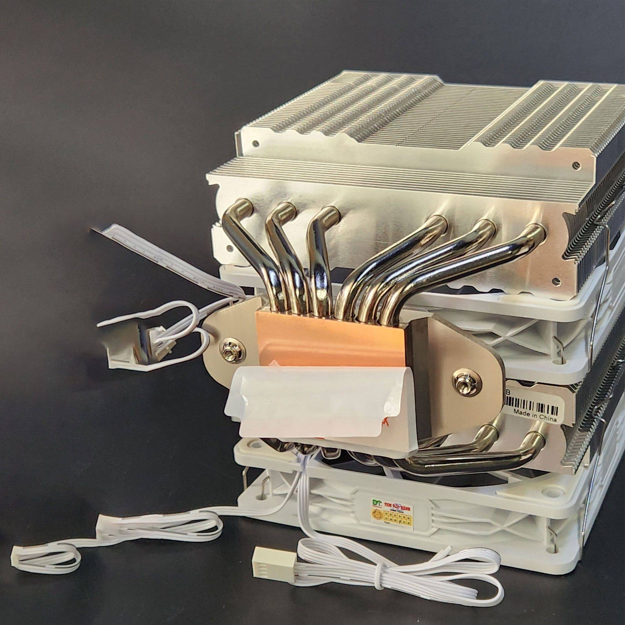 Tản Nhiệt CPU Alseye Thor N600-DT Trắng 2 Tháp ARGB   - Nhập Khẩu 3