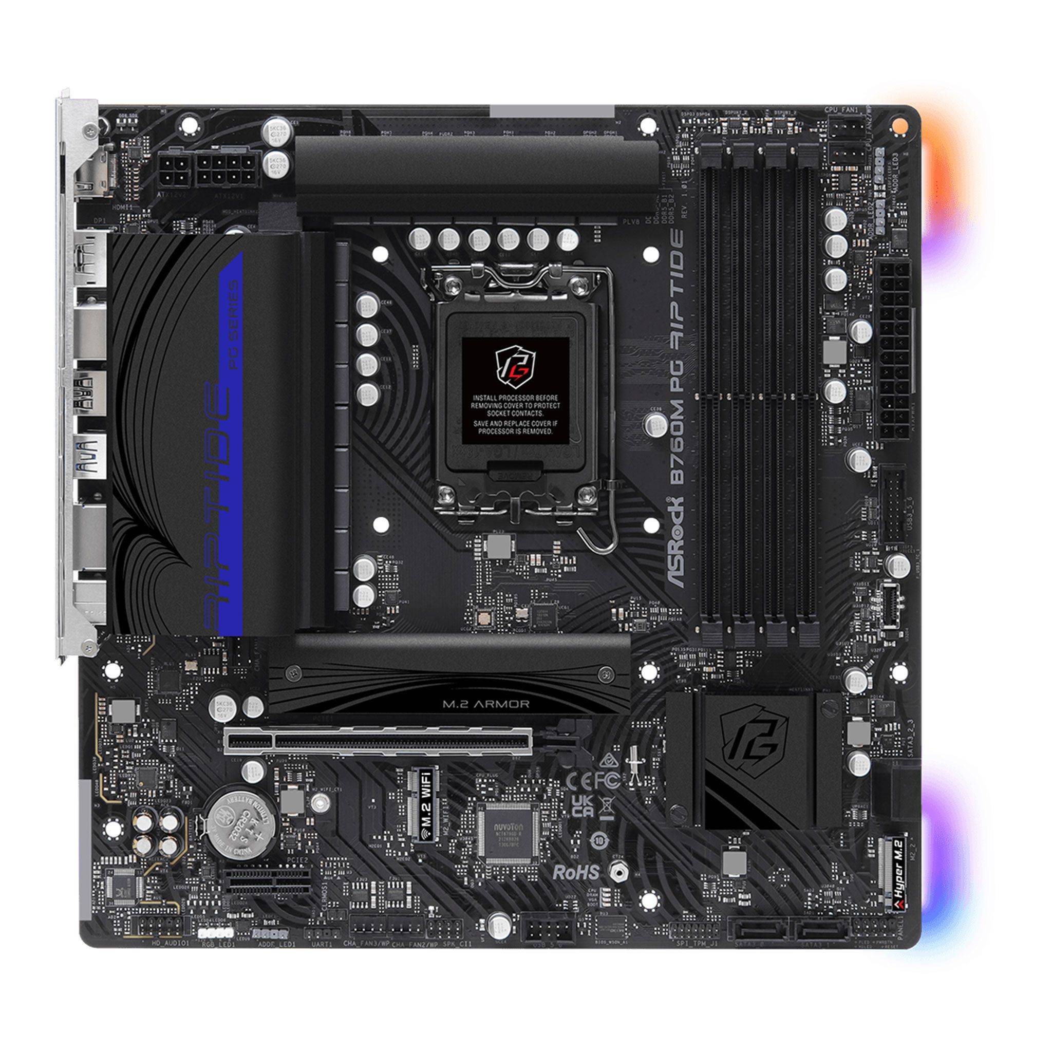 Mainboard ASRock B760M PG Riptide | Intel B760, Socket 1700, Micro ATX, 4 khe DDR5 3