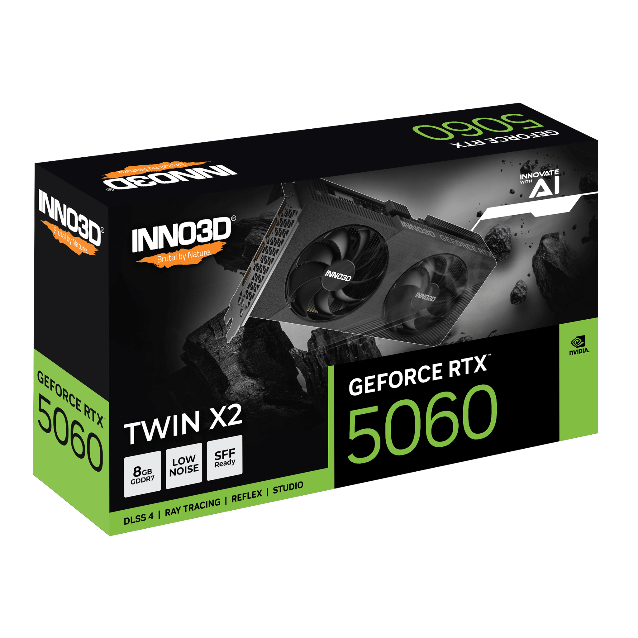 Card màn hình INNO3D GeForce RTX™ 5060 TWIN X2