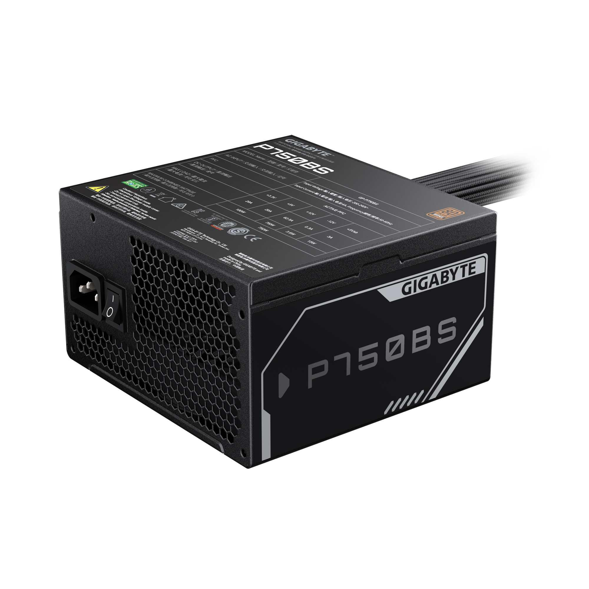 Nguồn Gigabyte P750BS 750W - Đen | 80 Plus Bronze (GP-P750BS) 2