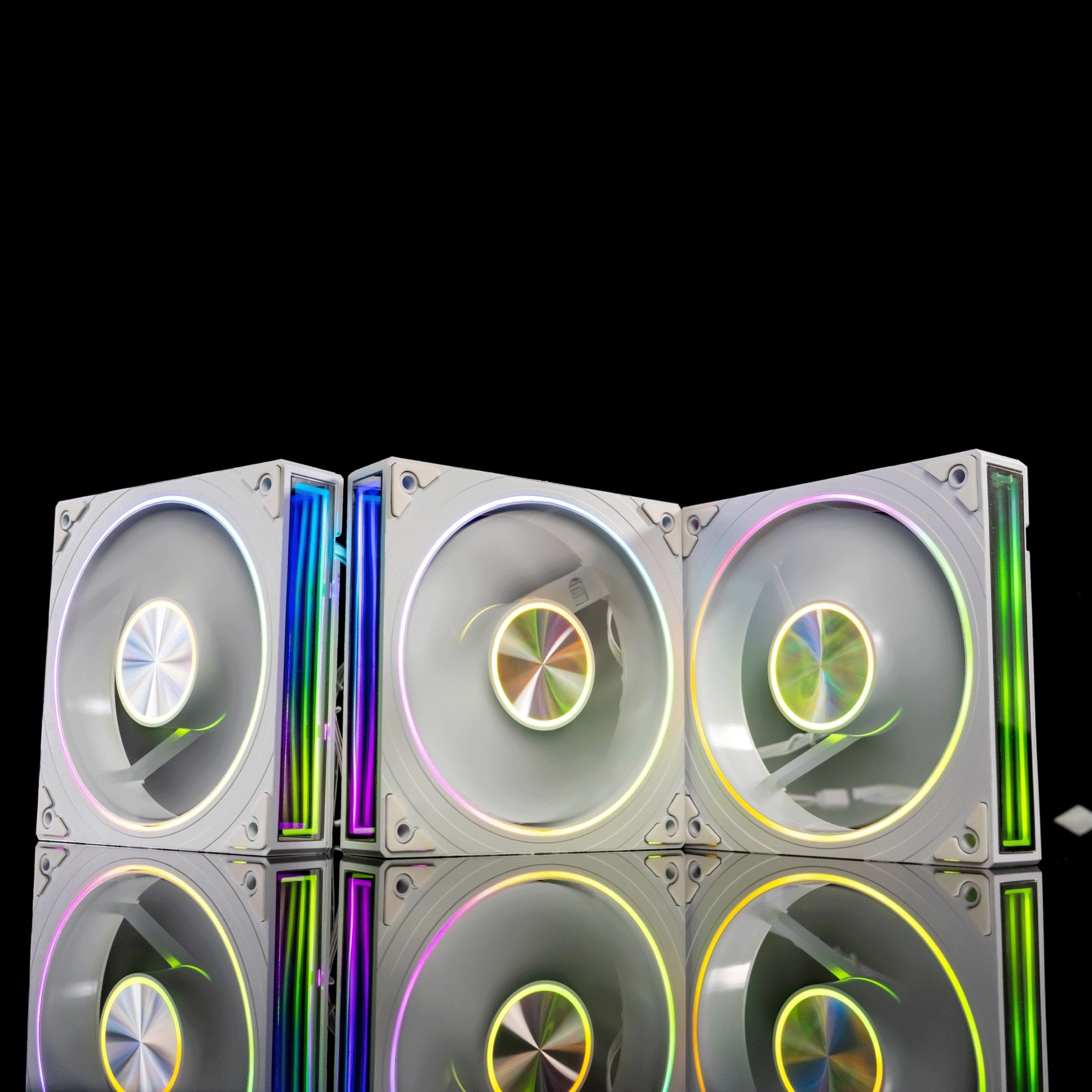 Bộ 3 fan case Leopard TransWarp ARGB - White | Gió ngược 2