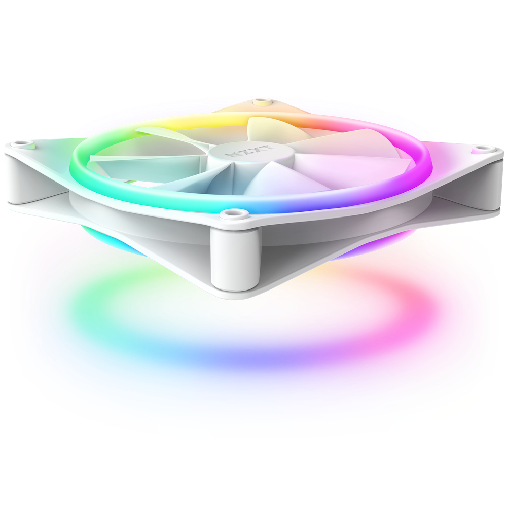 Bộ 2 fan NZXT F140 RGB DUO Twin Pack | Trắng, kèm hub 2