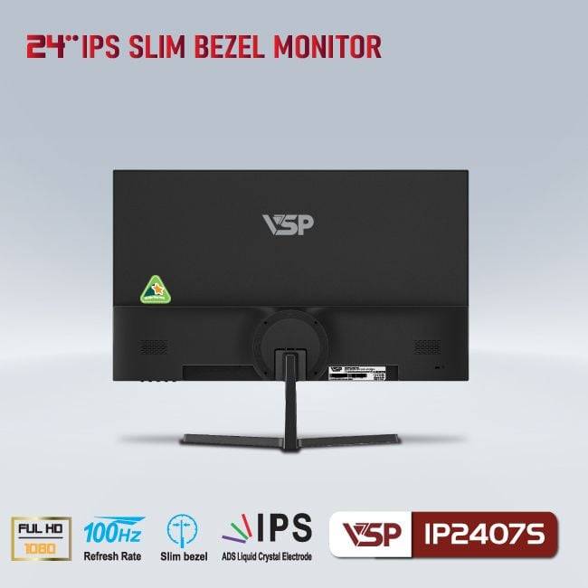 Màn Hình Gaming VSP IP2407S (23.8 inch/FHD/IPS/100Hz/5ms/HDMI + VGA/Phẳng) 6