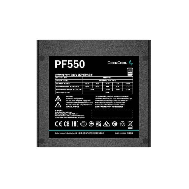 Nguồn Deepcool PF550 | 550W, 80 Plus Standard 4