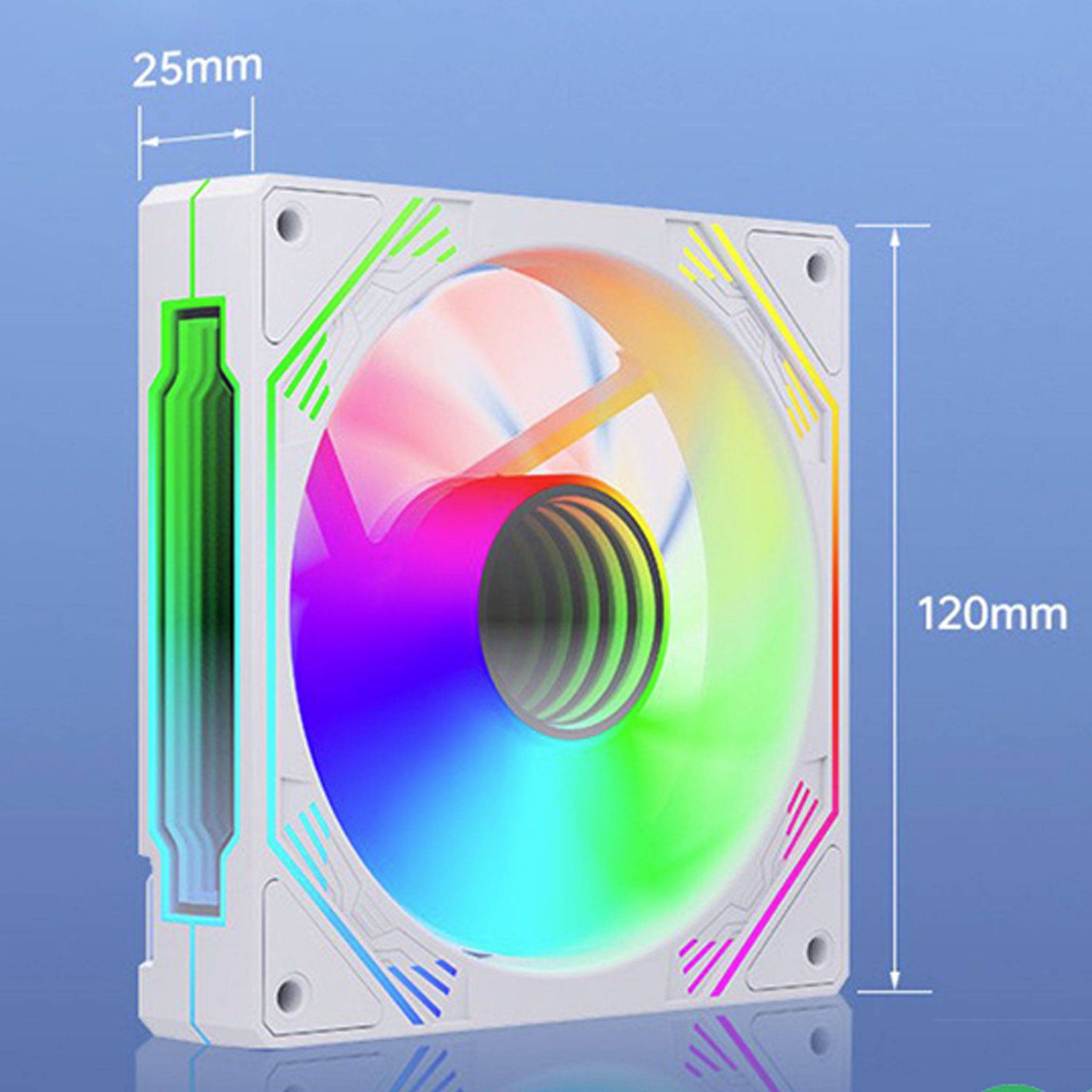 Fan Case Redmoon F3 - Trắng | Kit 5 Fan Led RGB 3