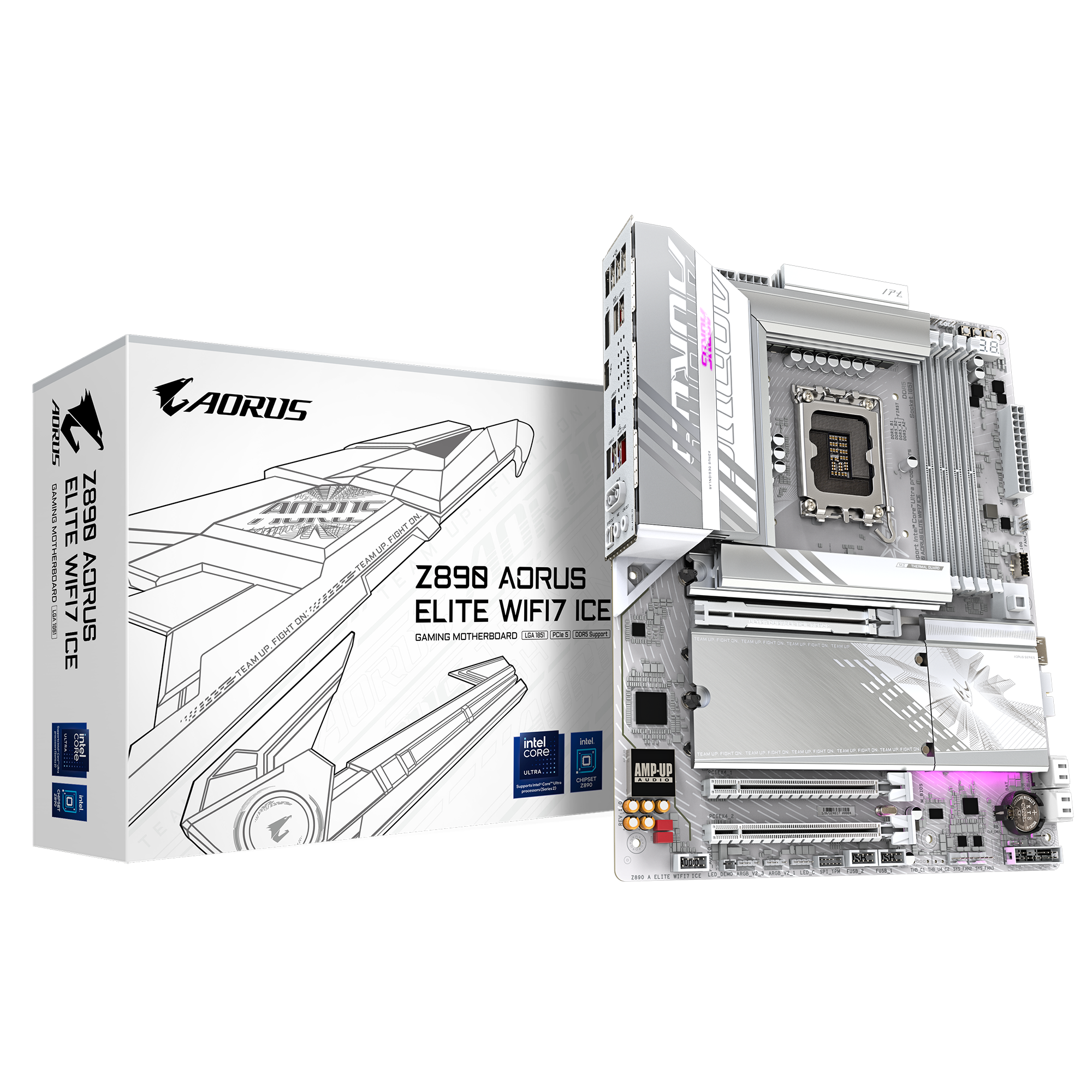 Mainboard Gigabyte Z890 AORUS ELITE WIFI7 ICE - White 4