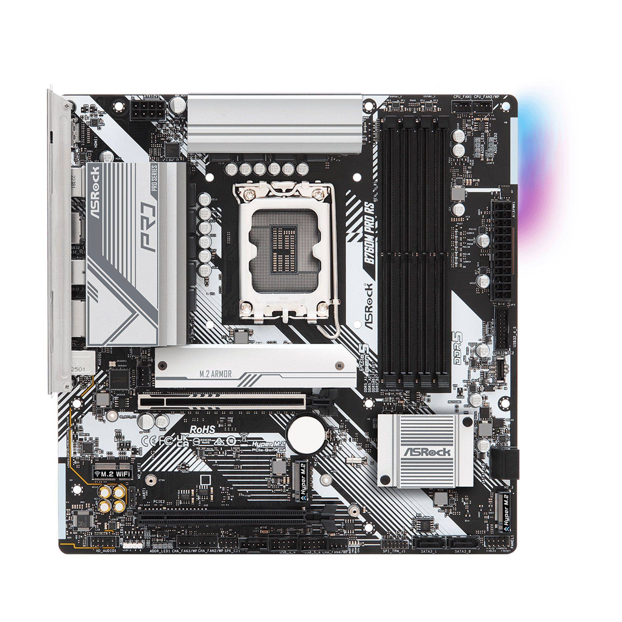 Mainboard ASRock B760M Pro RS | Intel B760, Socket 1700, Micro ATX, 4 khe DDR5 2