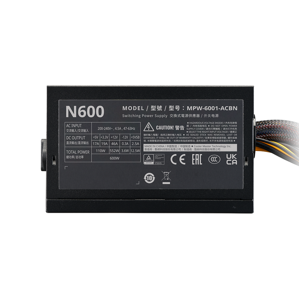 Nguồn Cooler Master Elite Nex N600 600W 230V (MPW-6001-ACBN-BEU) 5