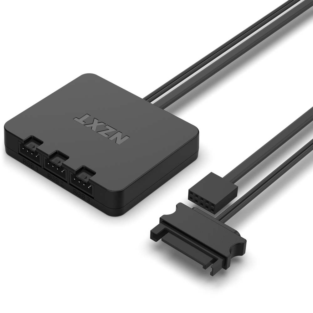 Bộ 2 fan NZXT F140 RGB DUO Twin Pack | Trắng, kèm hub 3