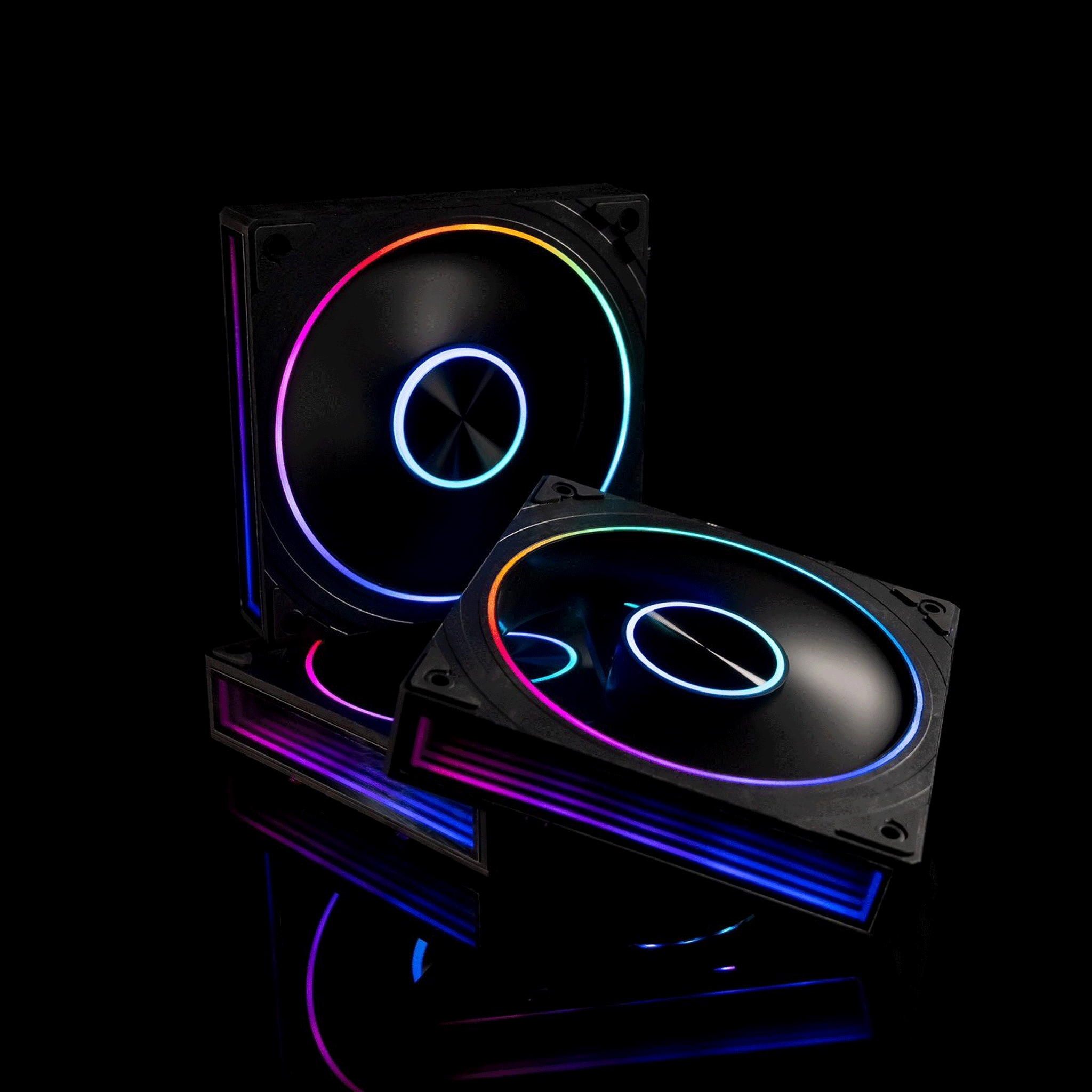 Fan case Leopard TransWarp ARGB - Black | Gió thuận, fan lẻ 2