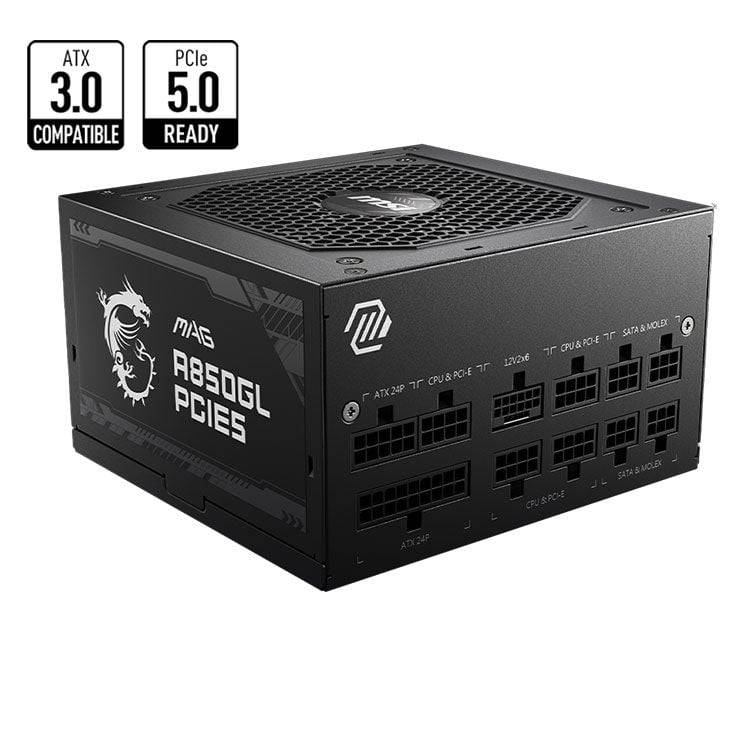 Nguồn MSI MAG A850GL PCIE5 | 850W, ATX, 80 Plus Gold, Full Modular 2