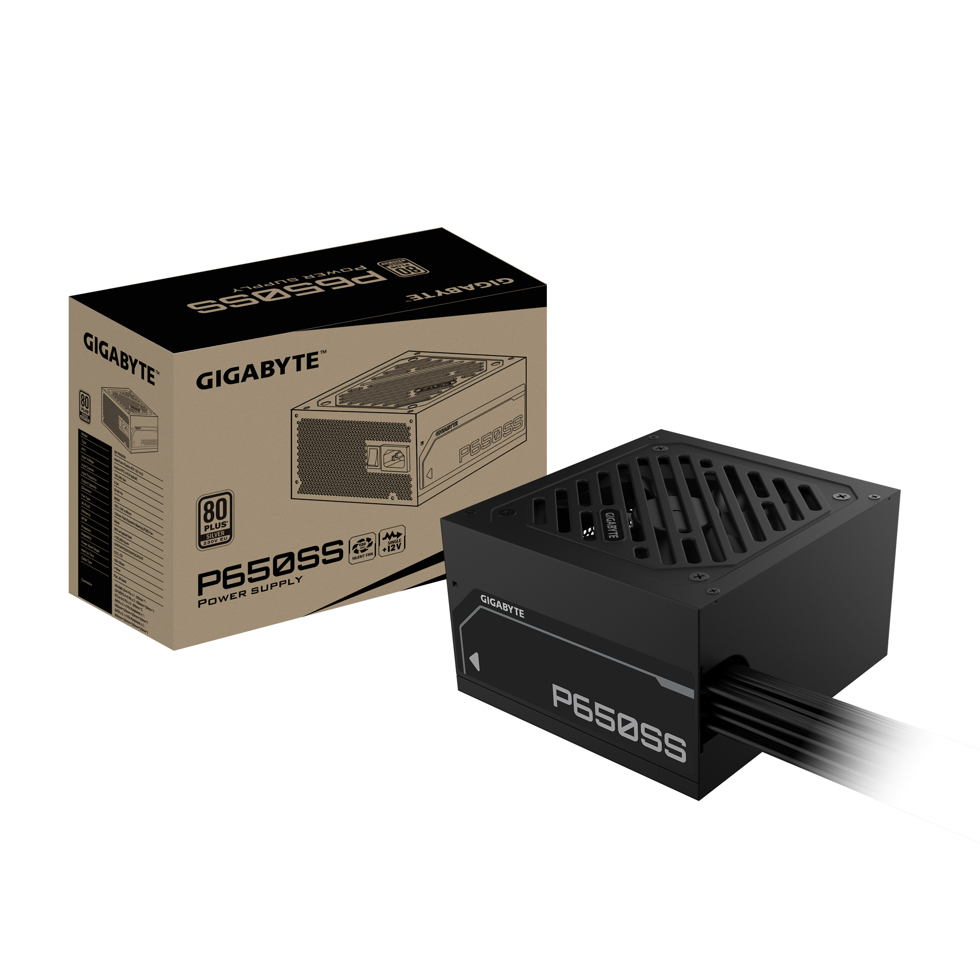 Nguồn Gigabyte P650SS 650W - Black (GP-P650SS) 3