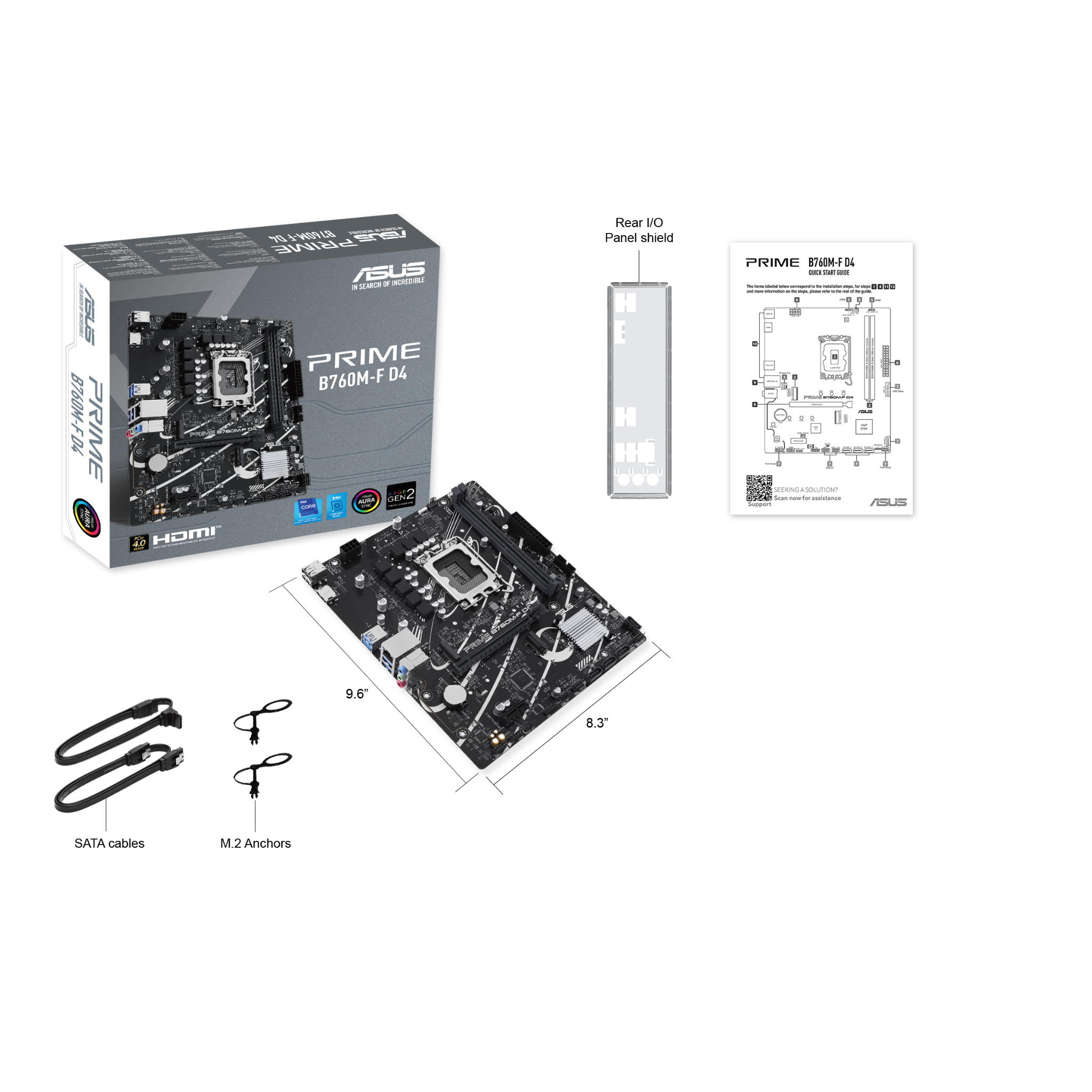 Mainboard ASUS Prime B760M-F D4 (DDR4) 2