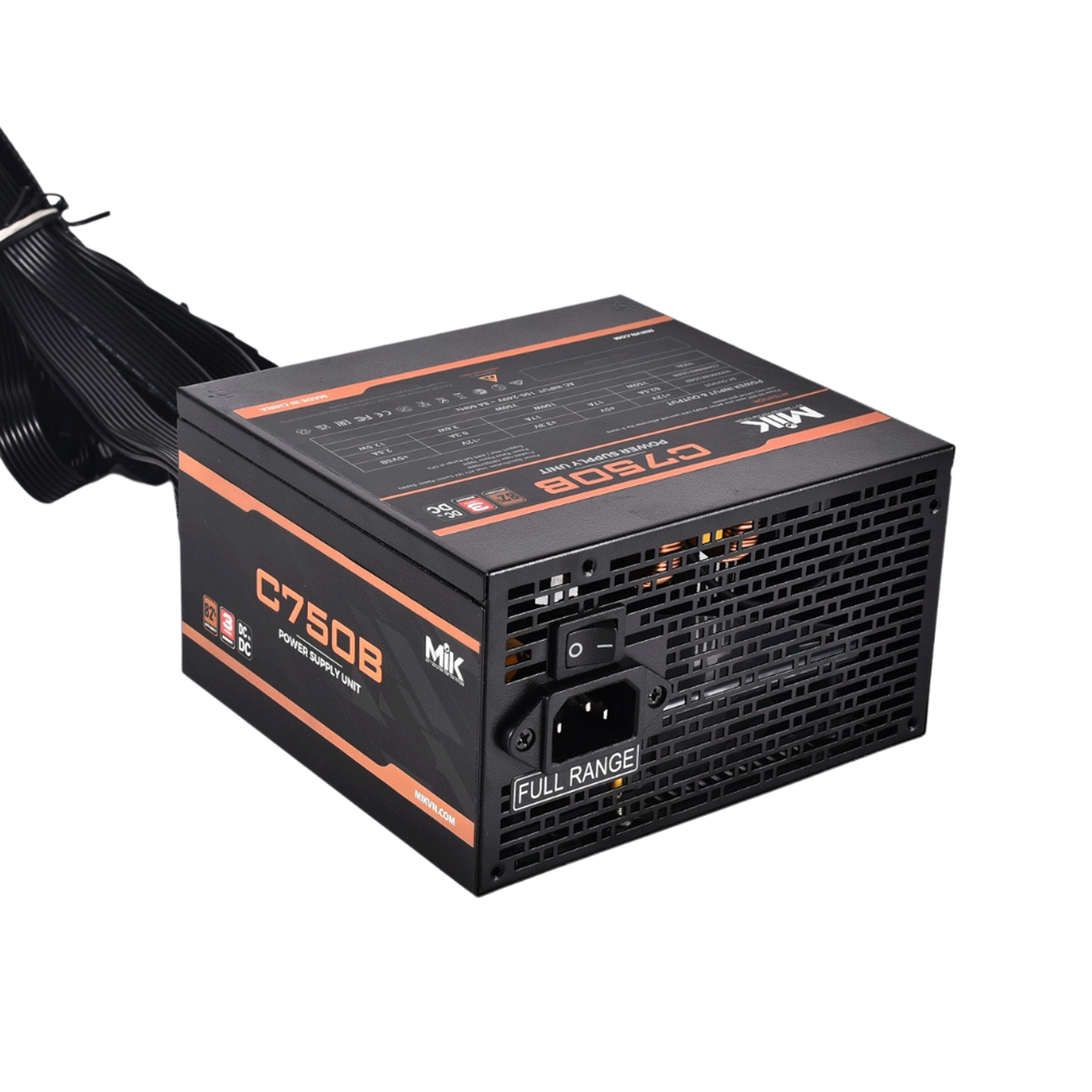 Nguồn MIK C750B | Hiệu suất 87%, DC to DC 4