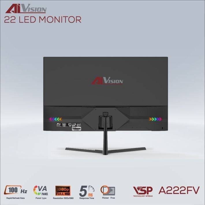 Màn hình văn phòng Aivision A222FV | 21.5 inch, FHD, VA, 100Hz, 5ms