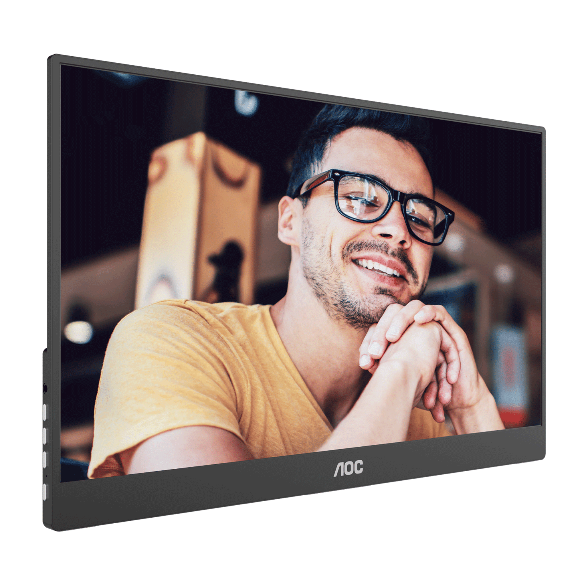 Màn hình di động AOC 16T20 | 15.6 inch, Full HD, IPS, 60Hz, 5ms, 16.7 triệu màu, USB-C, kèm Foldable Smart Cover 3