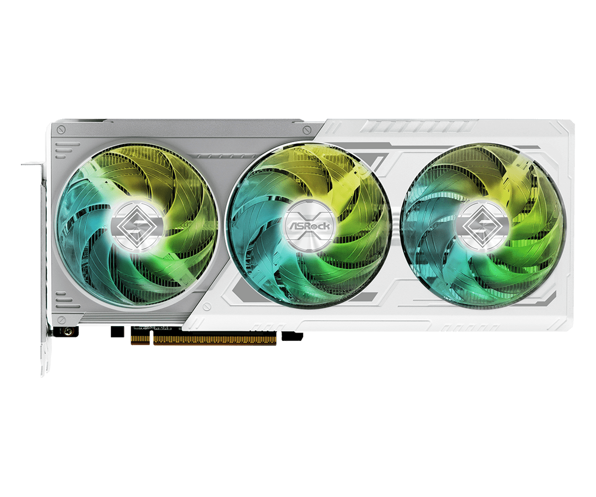 Card màn hình ASRock AMD RX 9070 XT 16G Steel Legend 5