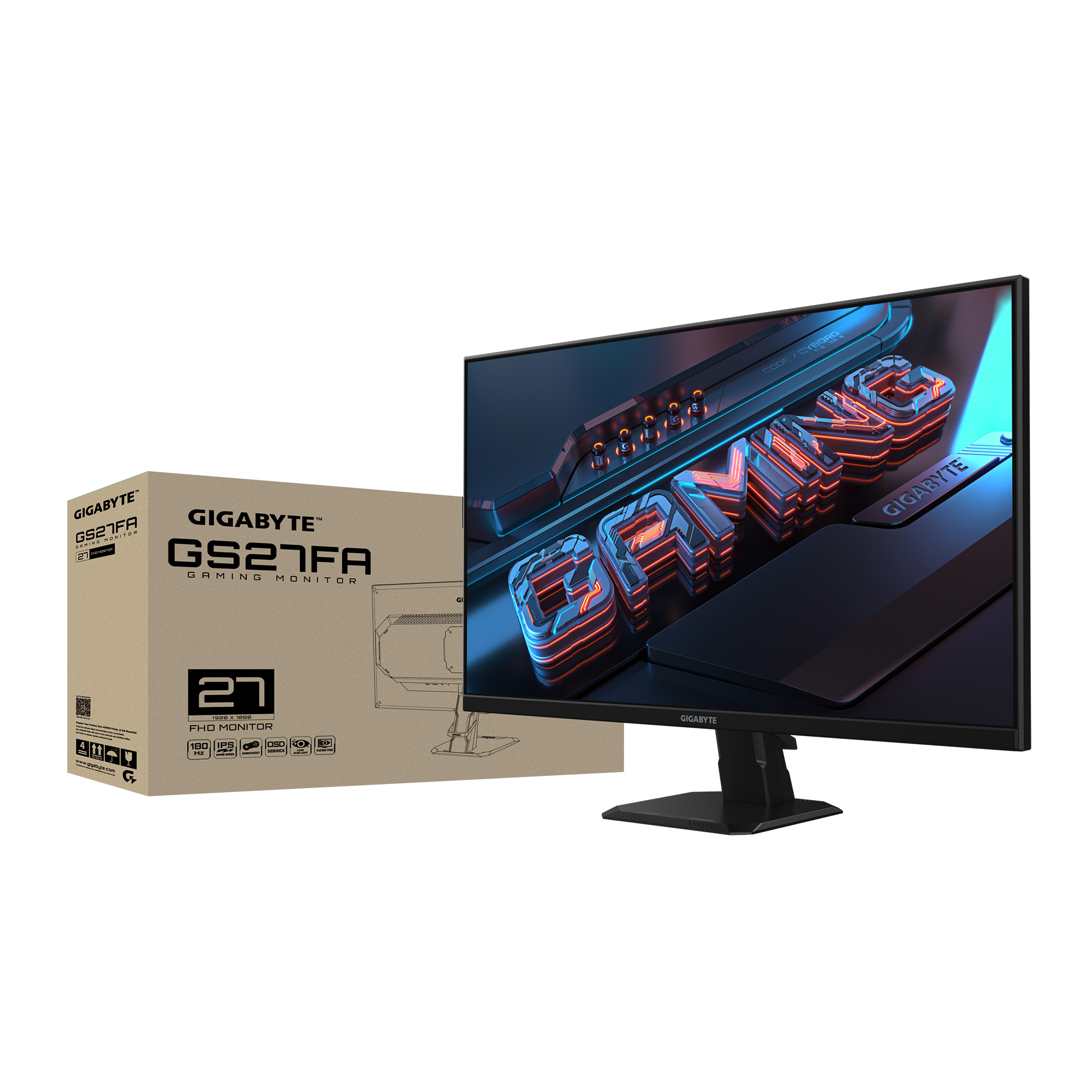 Màn hình Gaming Gigabyte GS27FA | 27 inch, Full HD, IPS, 180Hz, 1ms, phẳng 2