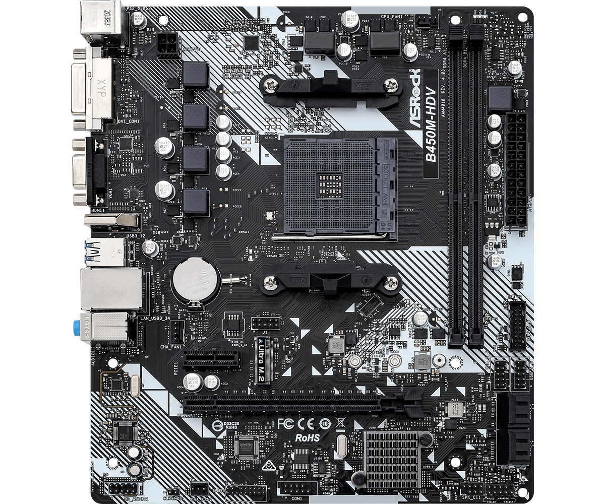 Mainboard Asrock B450M HDV DDR4 4