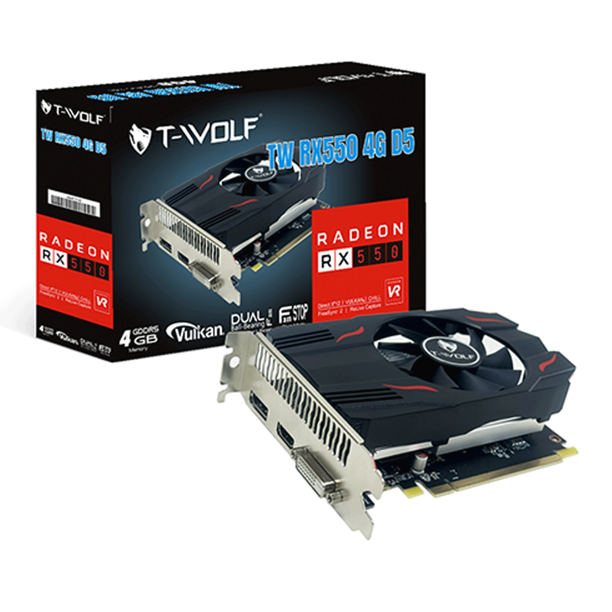 Card màn hình (Amd) Tw-Rx550 4G D5  Dual