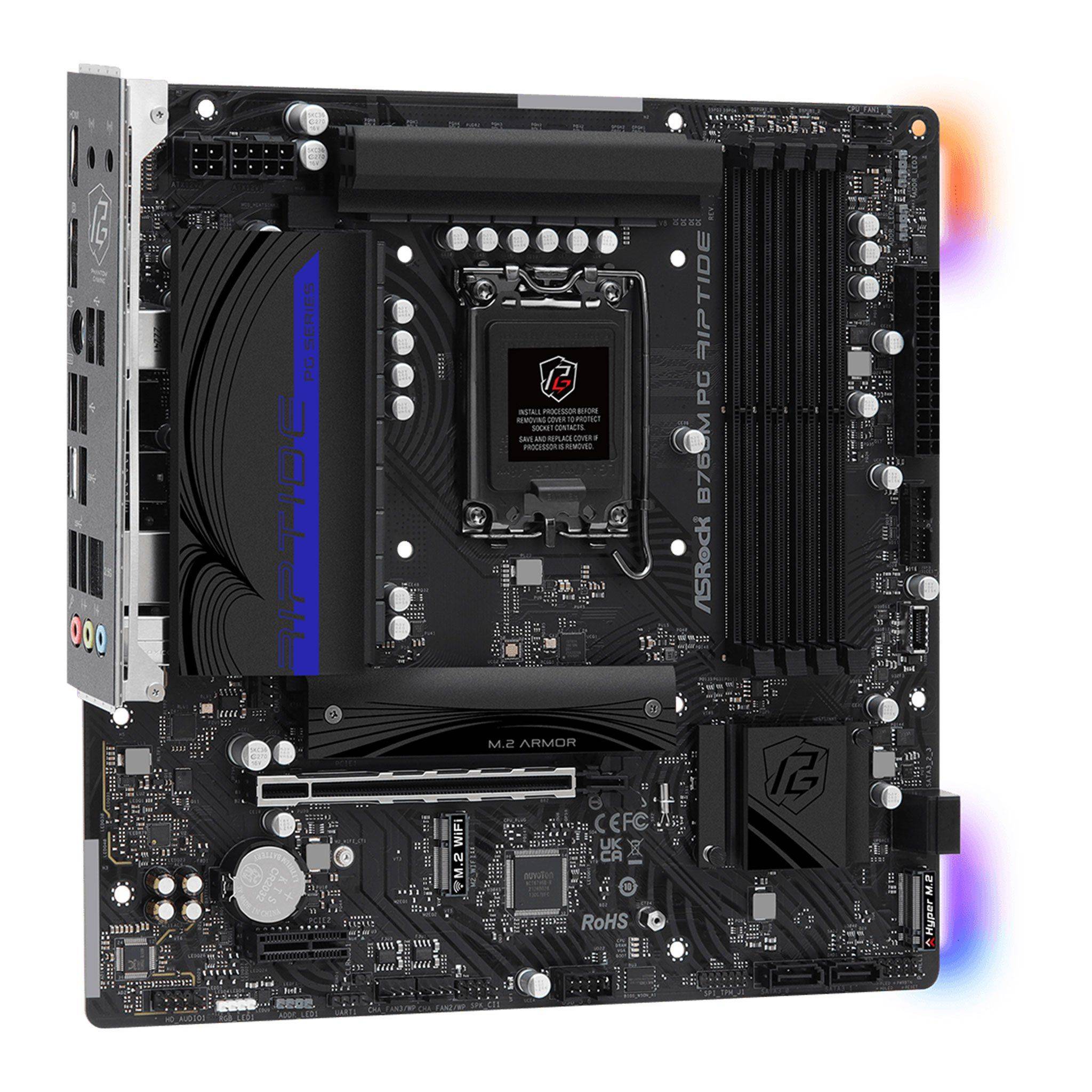 Mainboard ASRock B760M PG Riptide | Intel B760, Socket 1700, Micro ATX, 4 khe DDR5 5