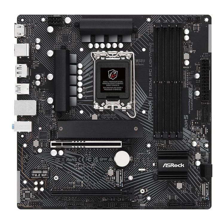 Mainboard ASRock B760M PG Lightning | Intel B760, Socket 1700, Micro ATX, 4 khe DDR5 6