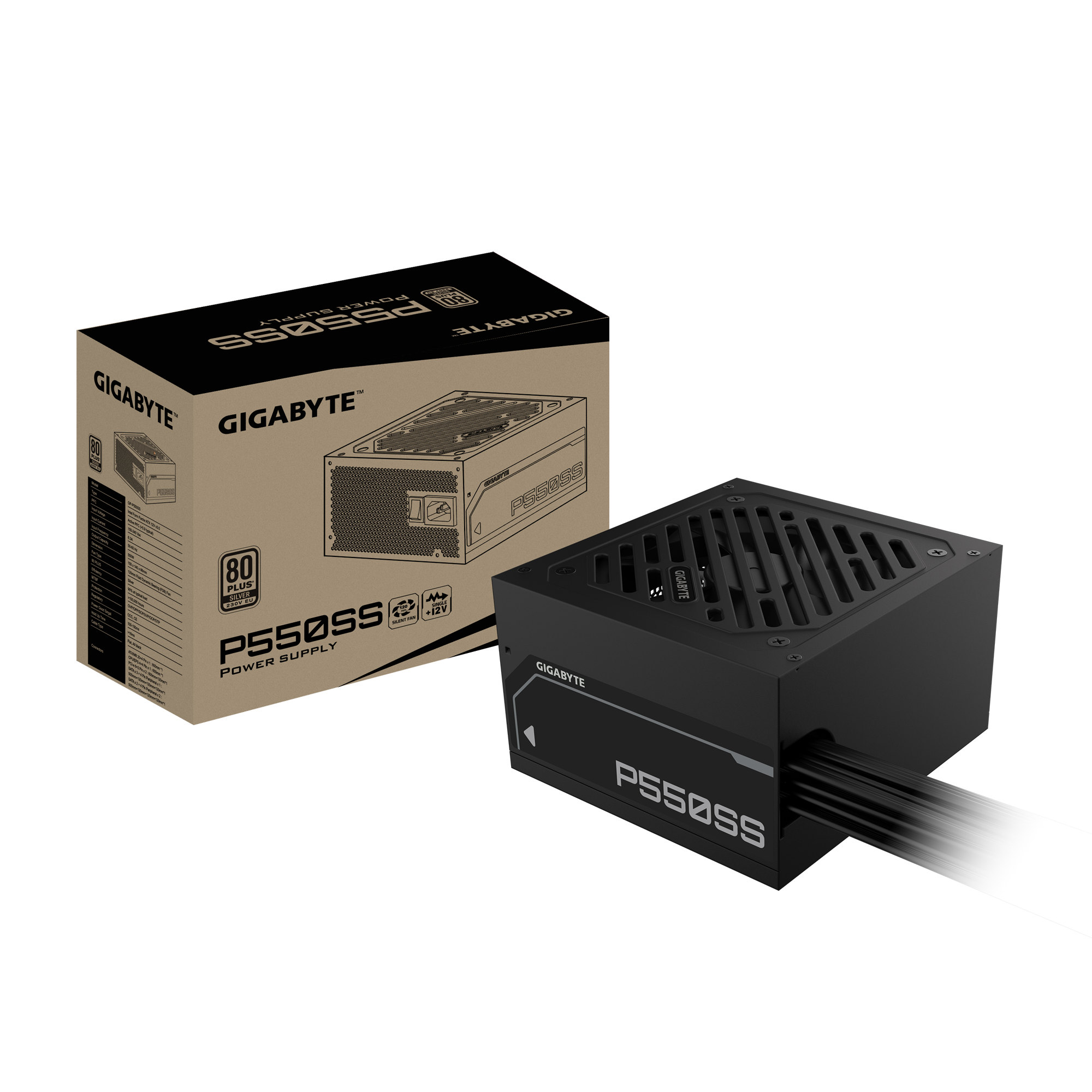 Nguồn Gigabyte P550SS 550W - Black (GP-P550SS) 5