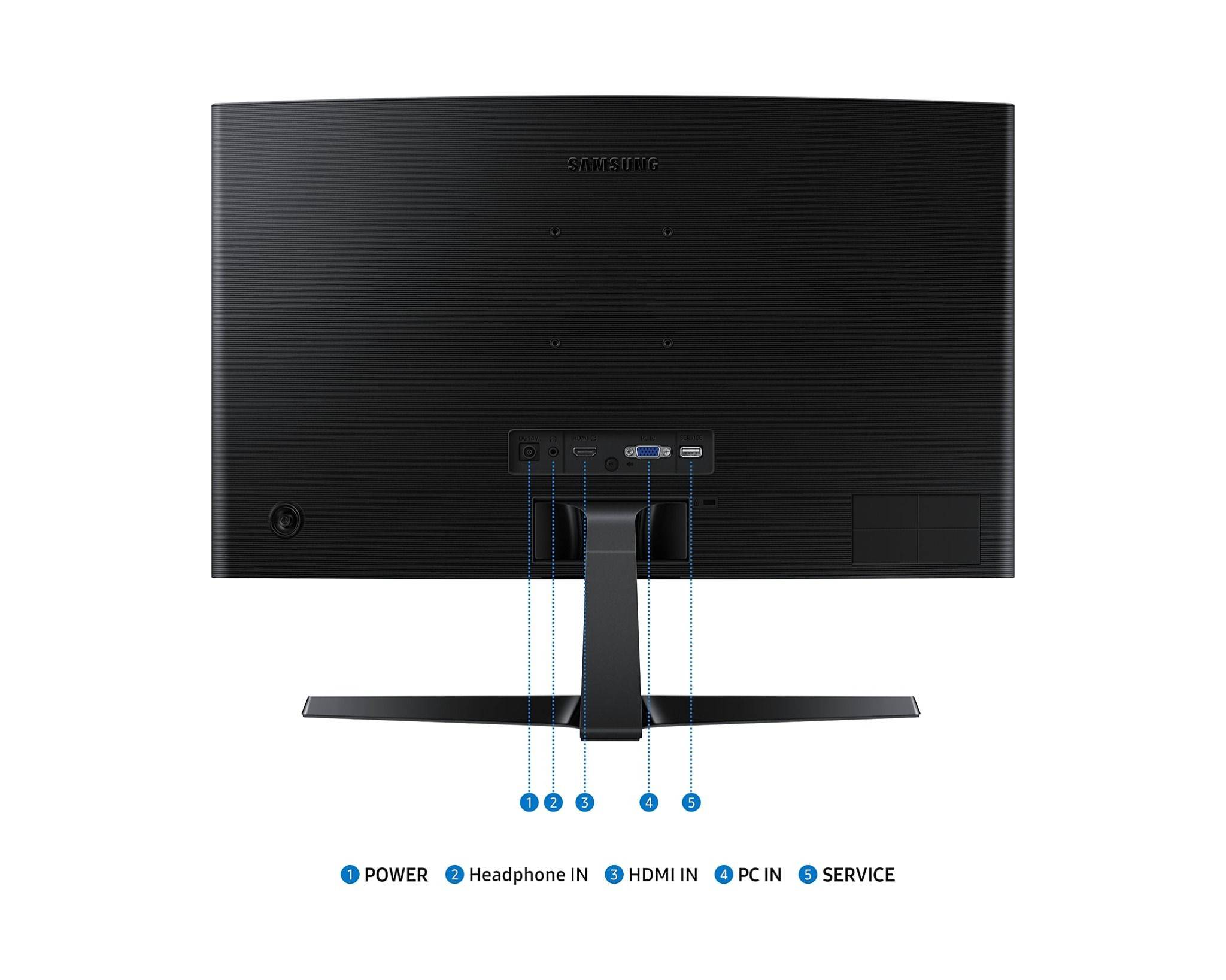 Màn hình Samsung LS24D366GAEXXV | 24 inch, VA, FHD, 100Hz, 5ms, Cong, chân V 5
