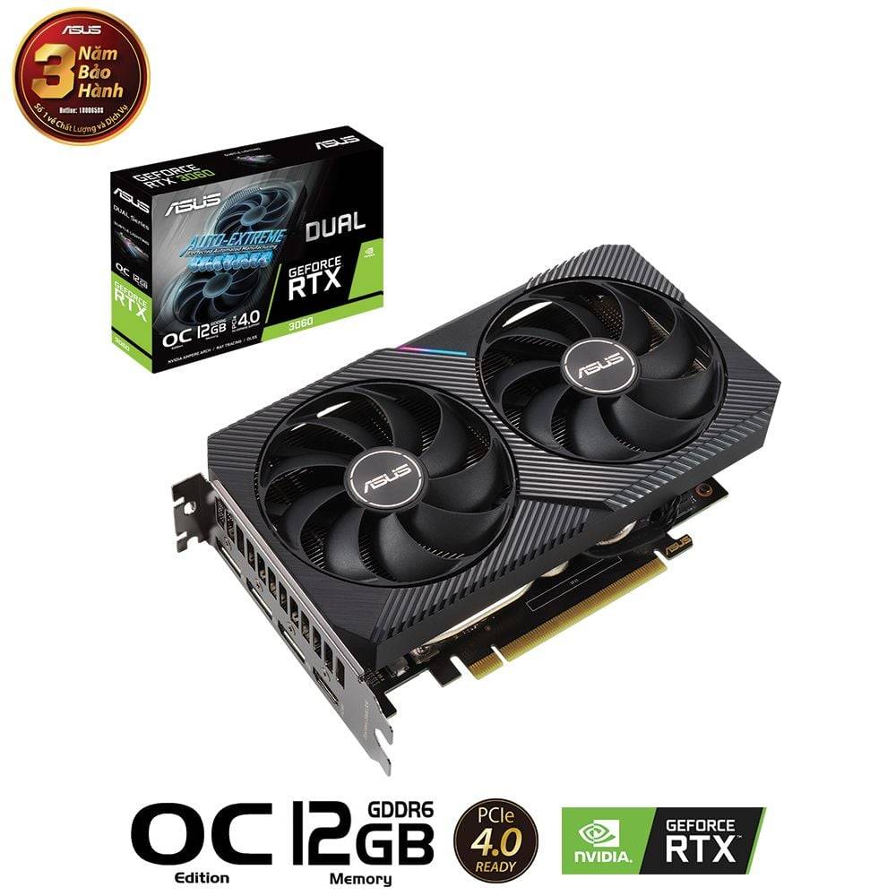 Card màn hình ASUS Dual RTX 3060 12GB OC 2 Fan V2 (DUAL-RTX3060-O12G-V2) 5