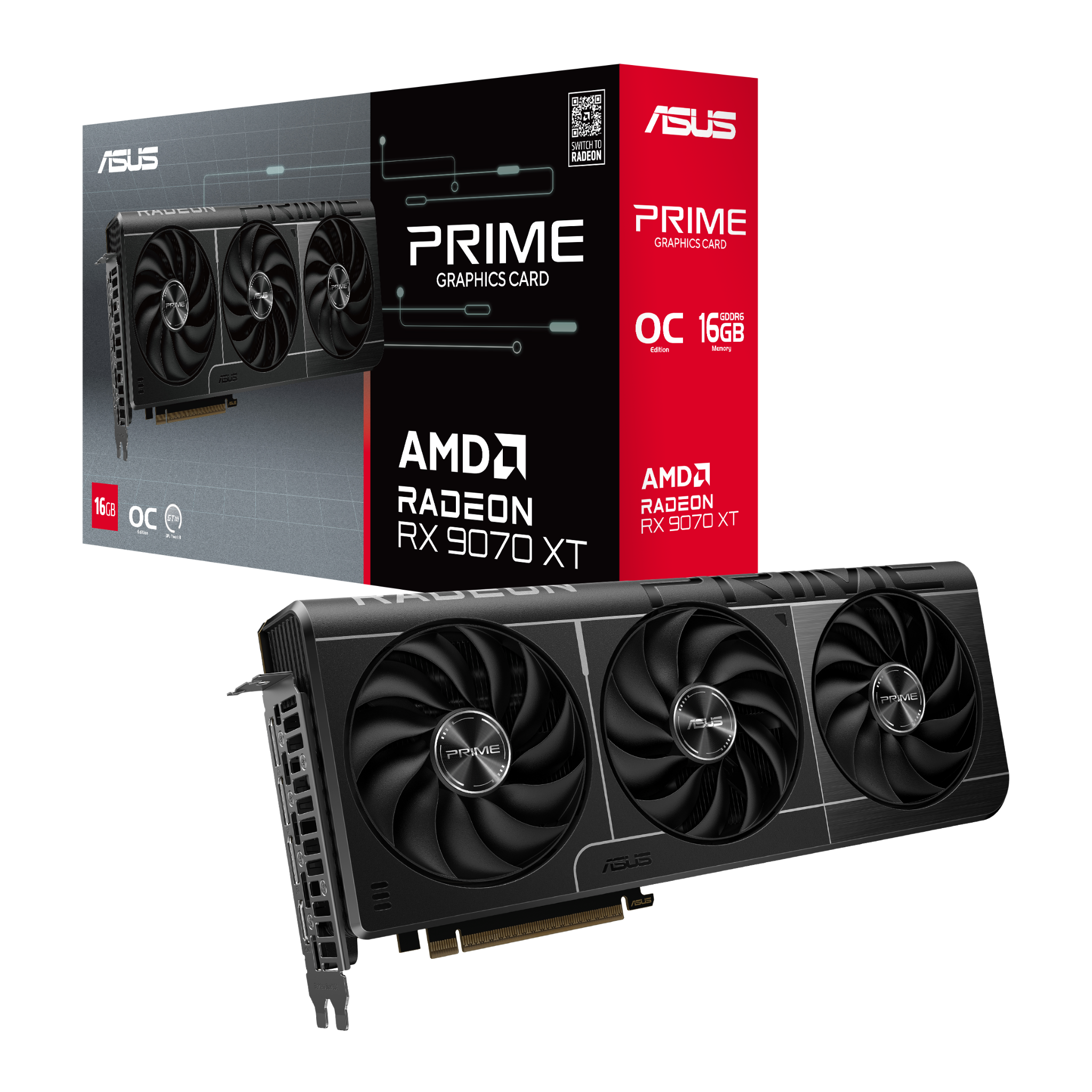 Card màn hình ASUS Prime  RX 9070 XT OC Edition 16GB GDDR6 7