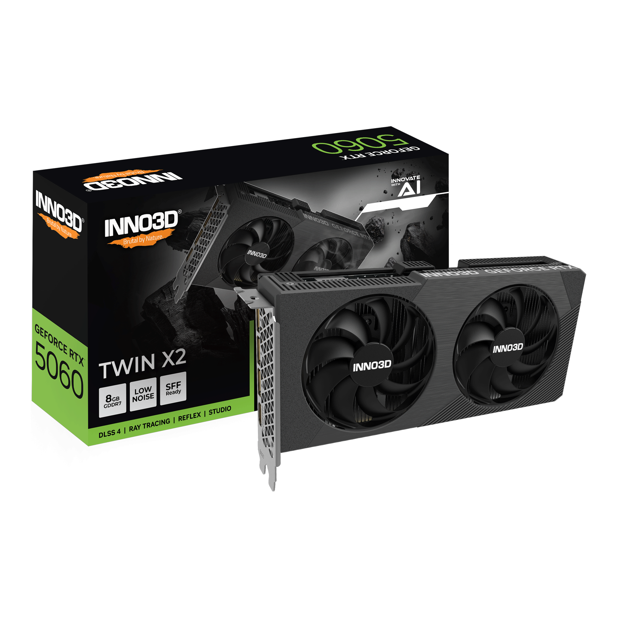 Card màn hình INNO3D GeForce RTX™ 5060 TWIN X2 3
