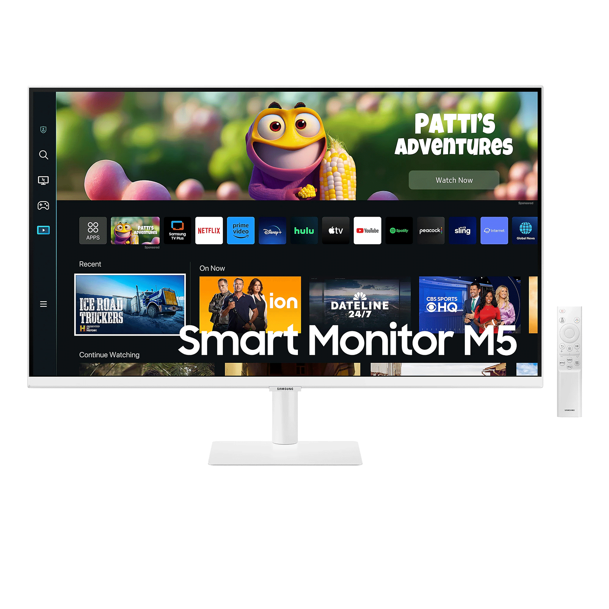 Màn hình thông minh Samsung M5 LS32CM501EEXXV | 32 inch, Full HD, VA, 60Hz, 4ms, Wifi + BT + Remote, phẳng 7