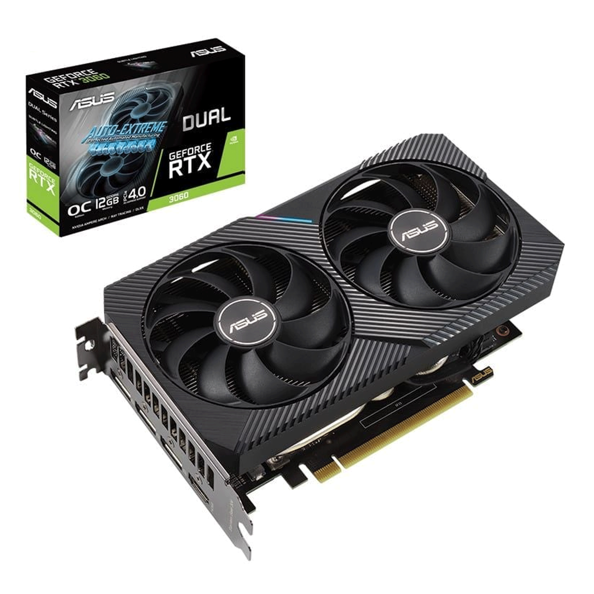 Card màn hình ASUS Dual RTX 3060 12GB OC 2 Fan V2 (DUAL-RTX3060-O12G-V2) 8