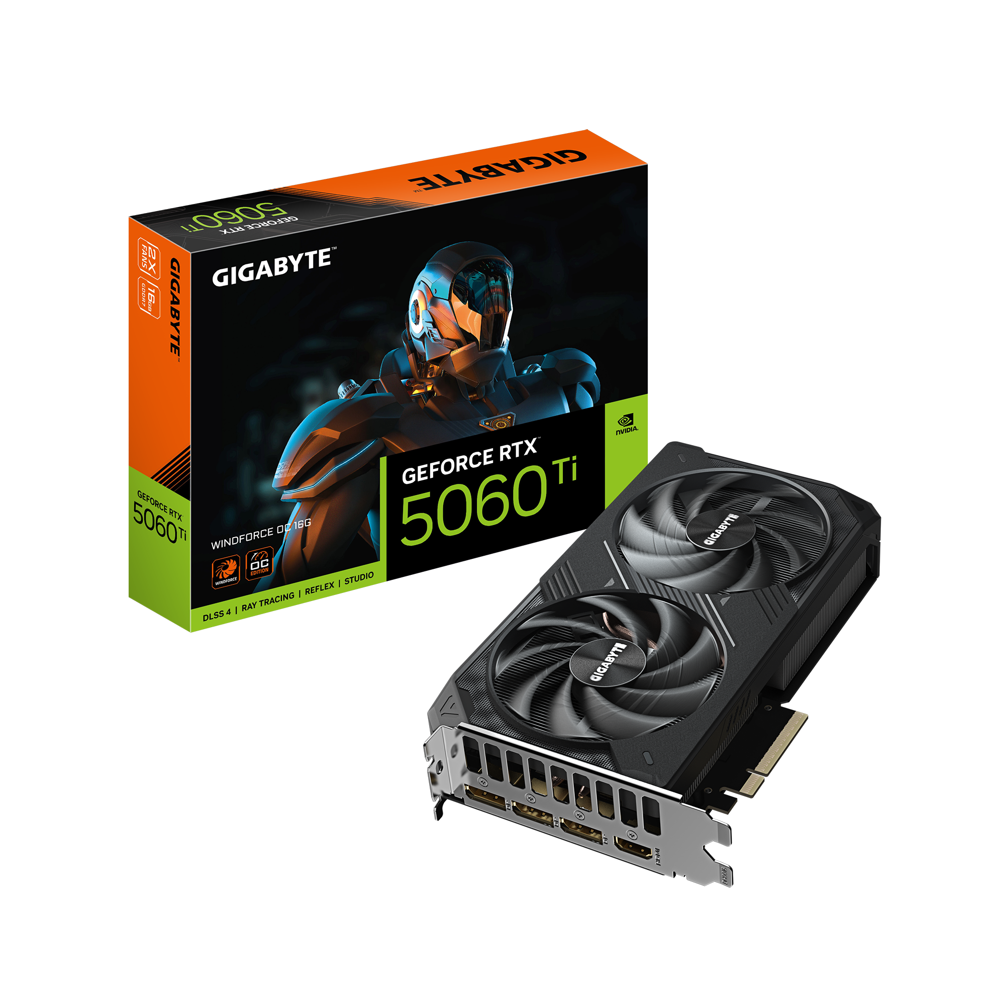 Card màn hình Gigabyte GeForce RTX™ 5060 Ti WINDFORCE OC 16G 5
