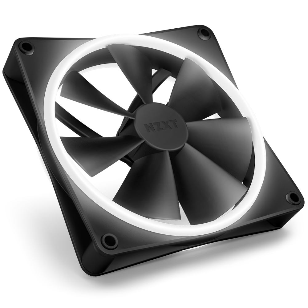 Bộ 2 fan NZXT F140 RGB DUO Twin Pack | Đen, kèm hub 3