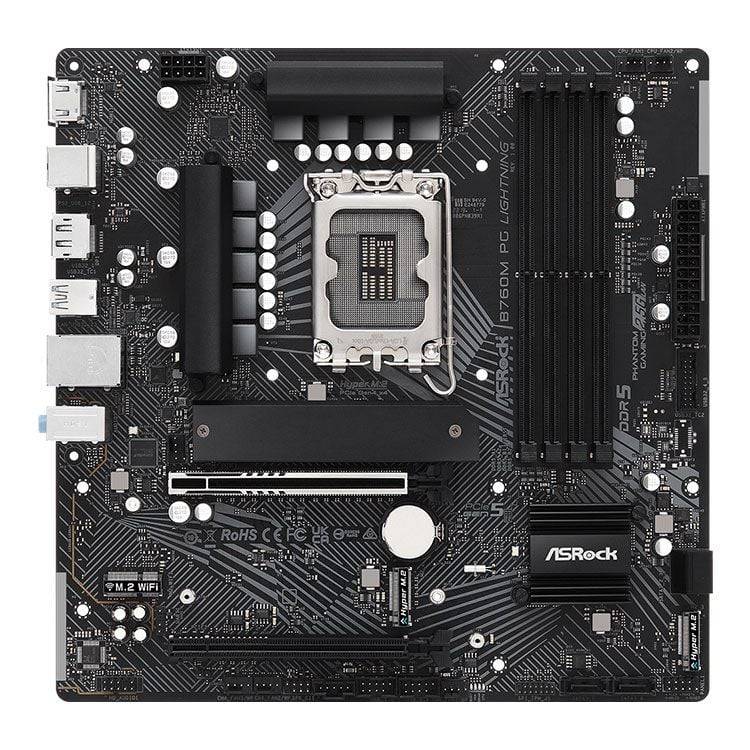 Mainboard ASRock B760M PG Lightning | Intel B760, Socket 1700, Micro ATX, 4 khe DDR5 4